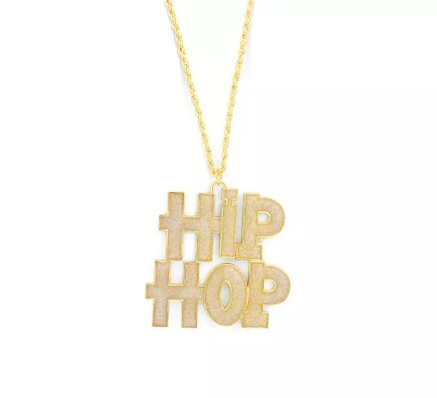 Translation missing: pt-PT.Collar de Rapero Hip Hop brillante de 5x5 cm