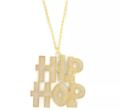 colar grande do rapper de Hip Hop de 7.5x7cm
