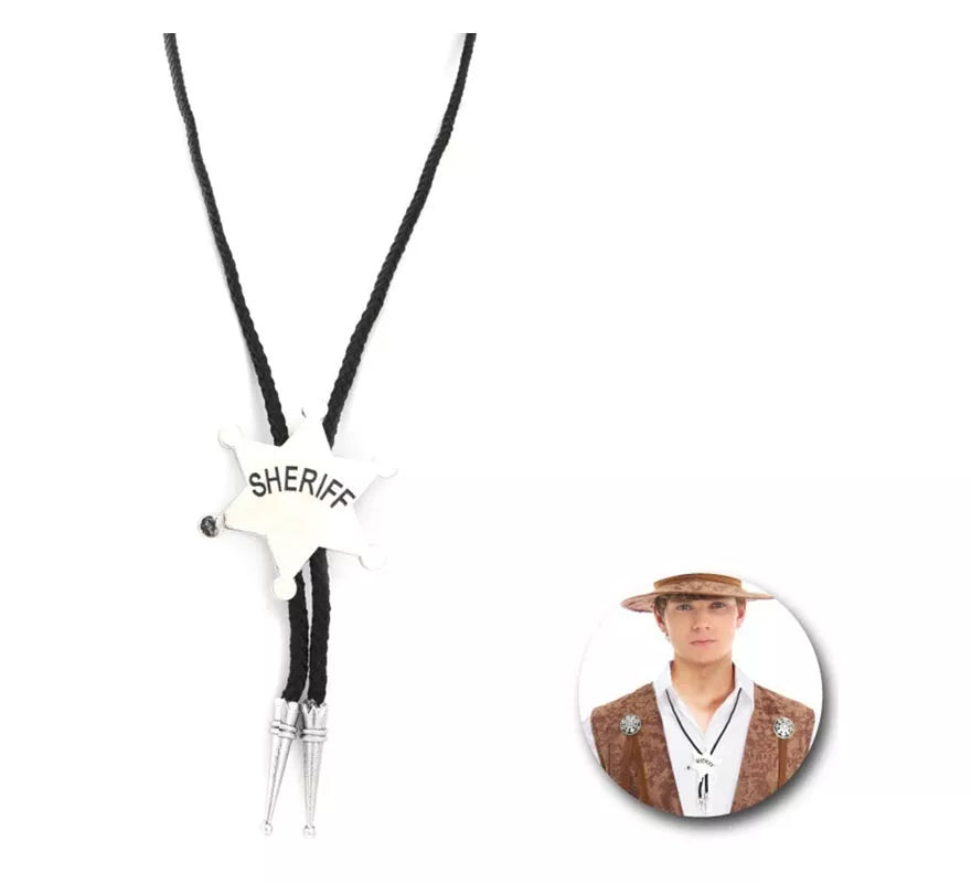 Translation missing: pt-PT.Collar Estrella Sheriff plateado