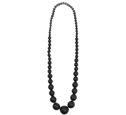 Collar Flamenco cuenta negro de 25 cm