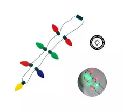 Colar de lâmpadas piscantes multicoloridas
