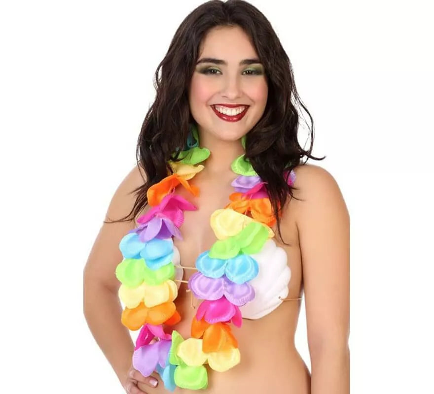 Translation missing: pt-PT.Collar Hawaiano Multicolor con Flores Grandes