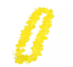 Colar Havaí amarelo de 50 cm
