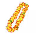 Collar Hawaii amarillo y naranja de 55 cm
