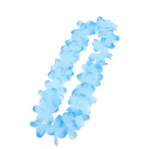 Colar Havaí azul celeste de 50 cm