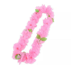 Colar Havaí rosa de 55 cm