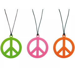 Colar Hippie Símbolo da Paz em cores sortidas