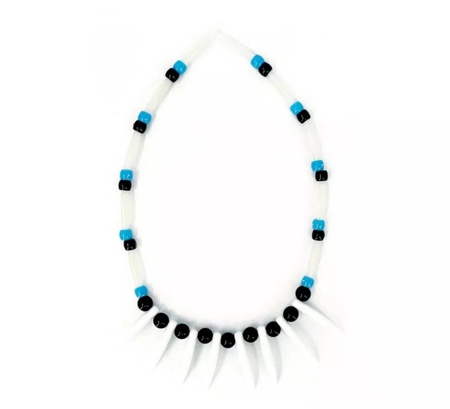 Translation missing: pt-PT.Collar Indígena azul y negro de 25 cm