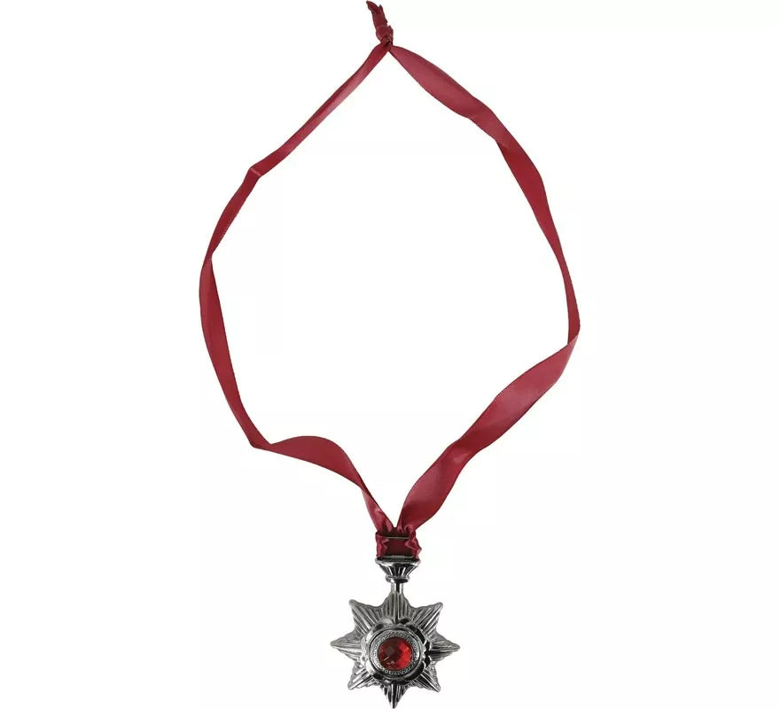 Collar Medallón Vampiro de 9x7 cm