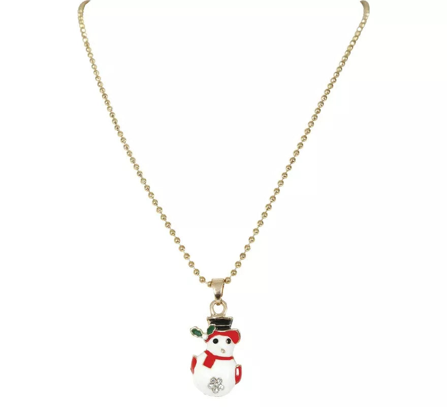 Collar Muñeco de Nieve