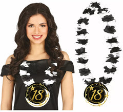 Colar Preto e Branco 18 Anos