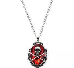 Colar Pirata com Diamante Vermelho