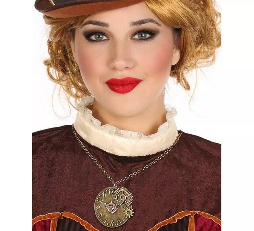 Collar Redondo Steampunk con Rodamientos