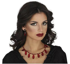 Colar e Brincos Rubi Vermelho