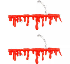 Colar e Pulseira de Sangue Pingando