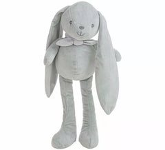 Orelhas de coelho de peluche cinzento 30 cm