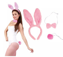 Conjunto de coelho rosa