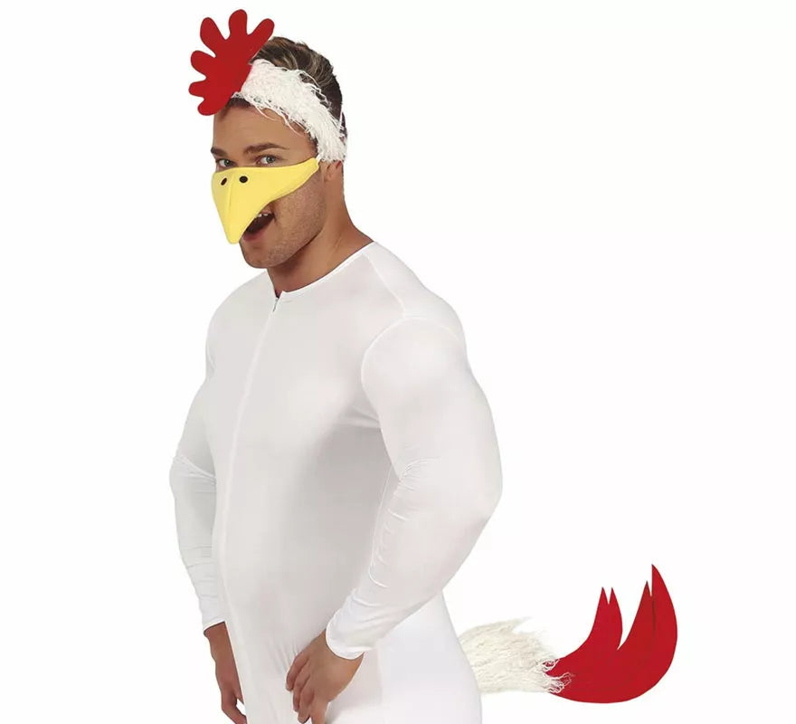 Translation missing: pt-PT.Conjunto de Gallina: Cola, Diadema y Pico