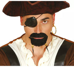 Conjunto de brinco e remendo de pirata