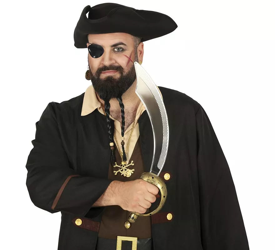 Translation missing: pt-PT.Conjunto de Sable pirata 47 cm. y parche