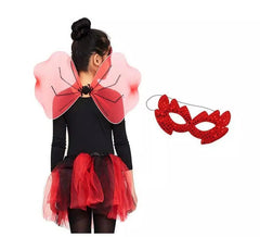 Conjunto Demônio Infantil: Tutu, Asas e Máscara