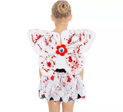 Conjunto Sangrento: Luvas, Asas e Tutu