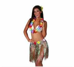 Conjunto havaiano de 3 peças em várias cores para mulheres