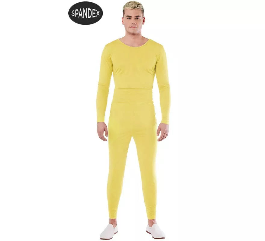 Translation missing: pt-PT.Conjunto Maillot Spandex en 2 piezas color Amarillo hombre