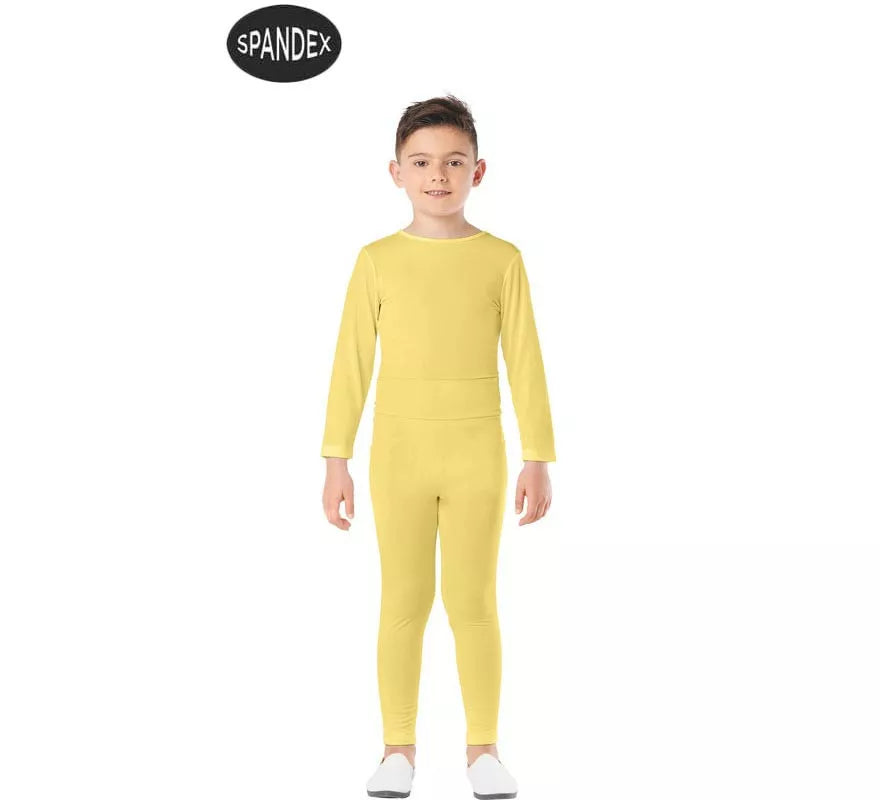Translation missing: pt-PT.Conjunto Maillot Spandex en 2 piezas color Amarillo para niños