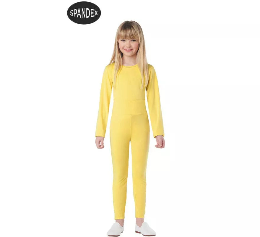 Translation missing: pt-PT.Conjunto Maillot Spandex en 2 piezas color Amarillo para niños