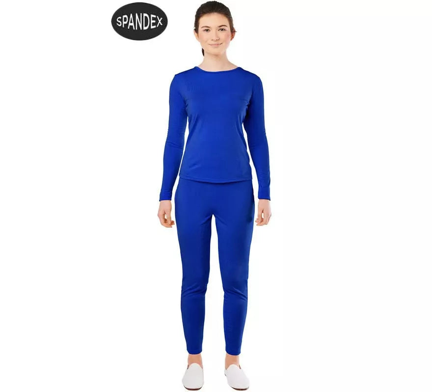Translation missing: pt-PT.Conjunto Maillot Spandex en 2 piezas color Azul para mujer