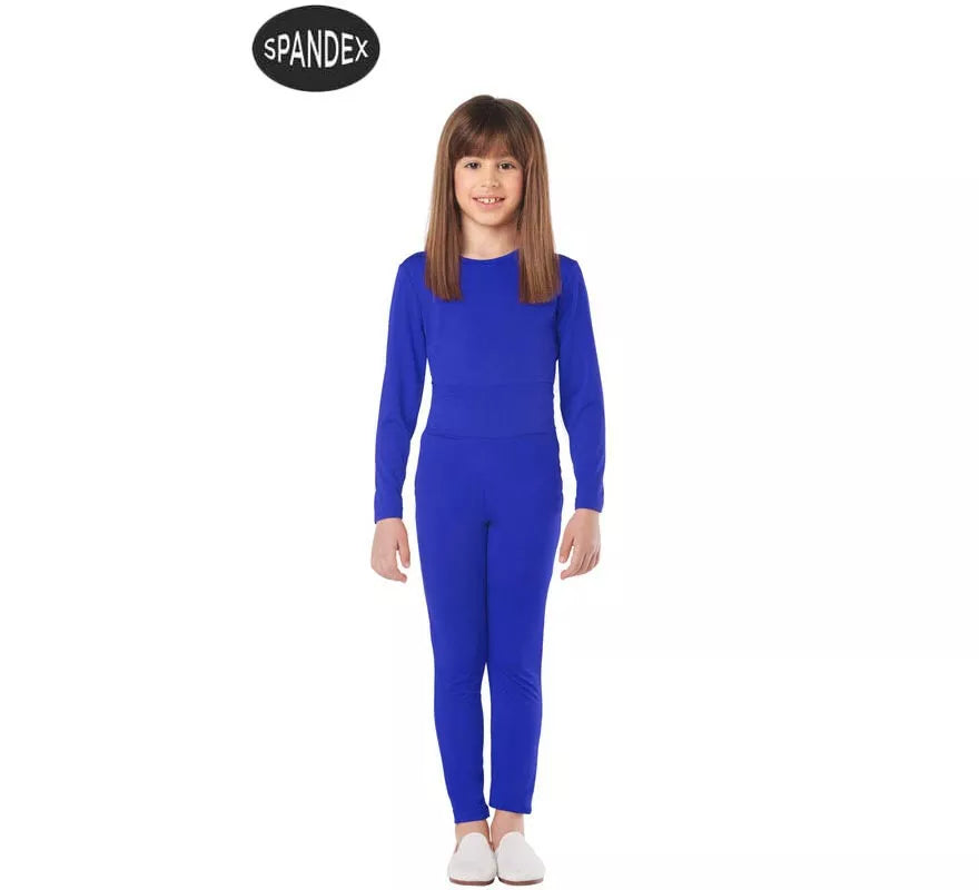 Translation missing: pt-PT.Conjunto Maillot Spandex en 2 piezas color Azul para niños