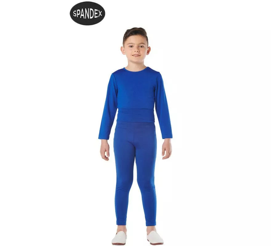 Translation missing: pt-PT.Conjunto Maillot Spandex en 2 piezas color Azul para niños