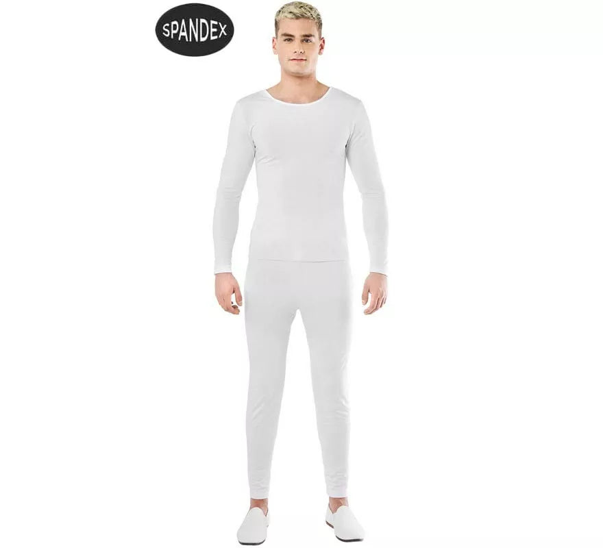 Translation missing: pt-PT.Conjunto Maillot Spandex en 2 piezas color Blanco para hombre