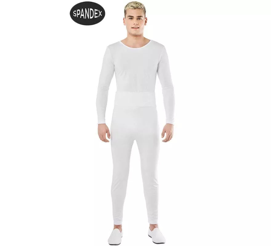 Translation missing: pt-PT.Conjunto Maillot Spandex en 2 piezas color Blanco para hombre