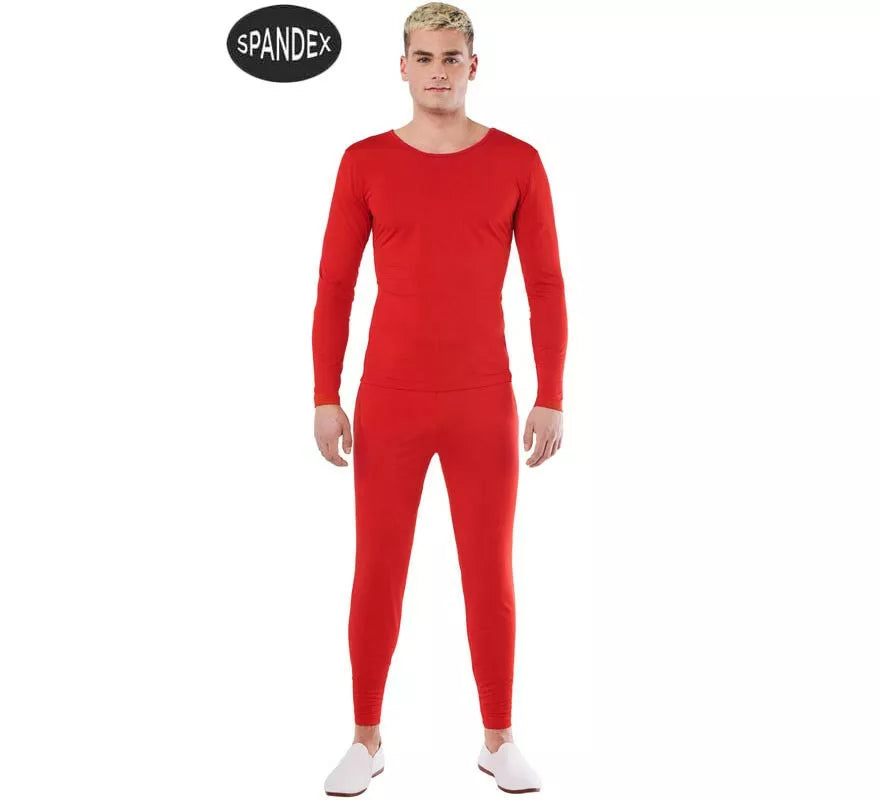 Translation missing: pt-PT.Conjunto Maillot Spandex en 2 piezas color Rojo para hombre