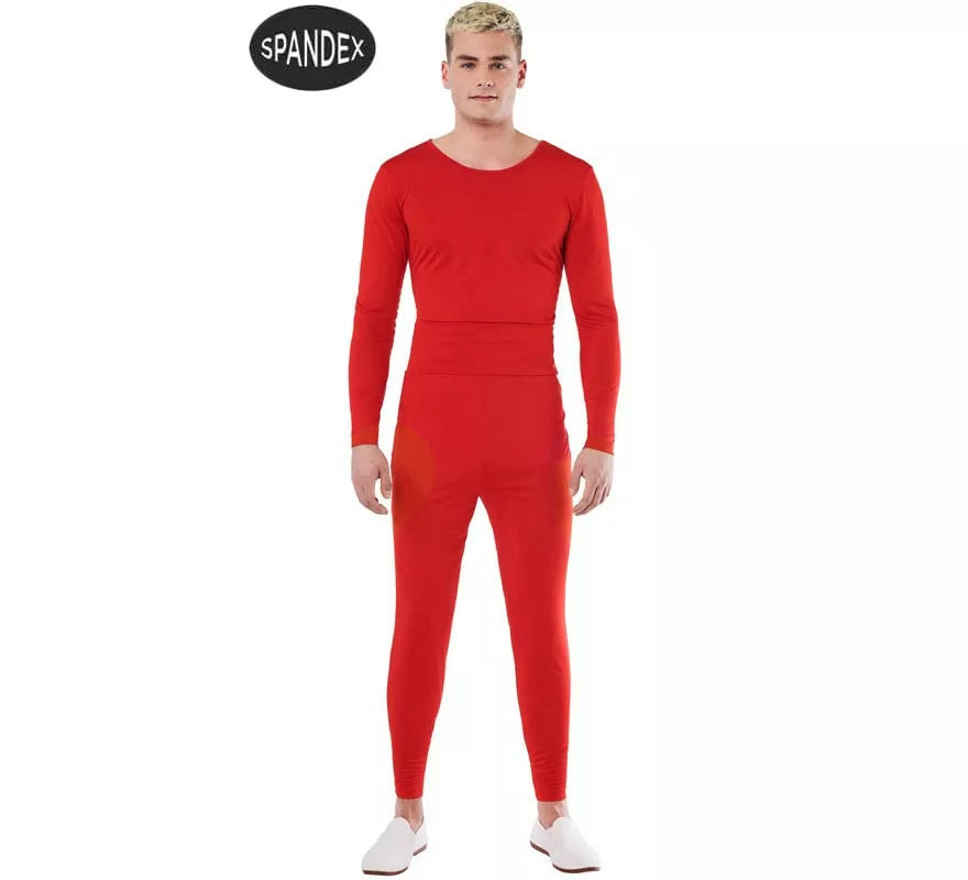 Translation missing: pt-PT.Conjunto Maillot Spandex en 2 piezas color Rojo para hombre