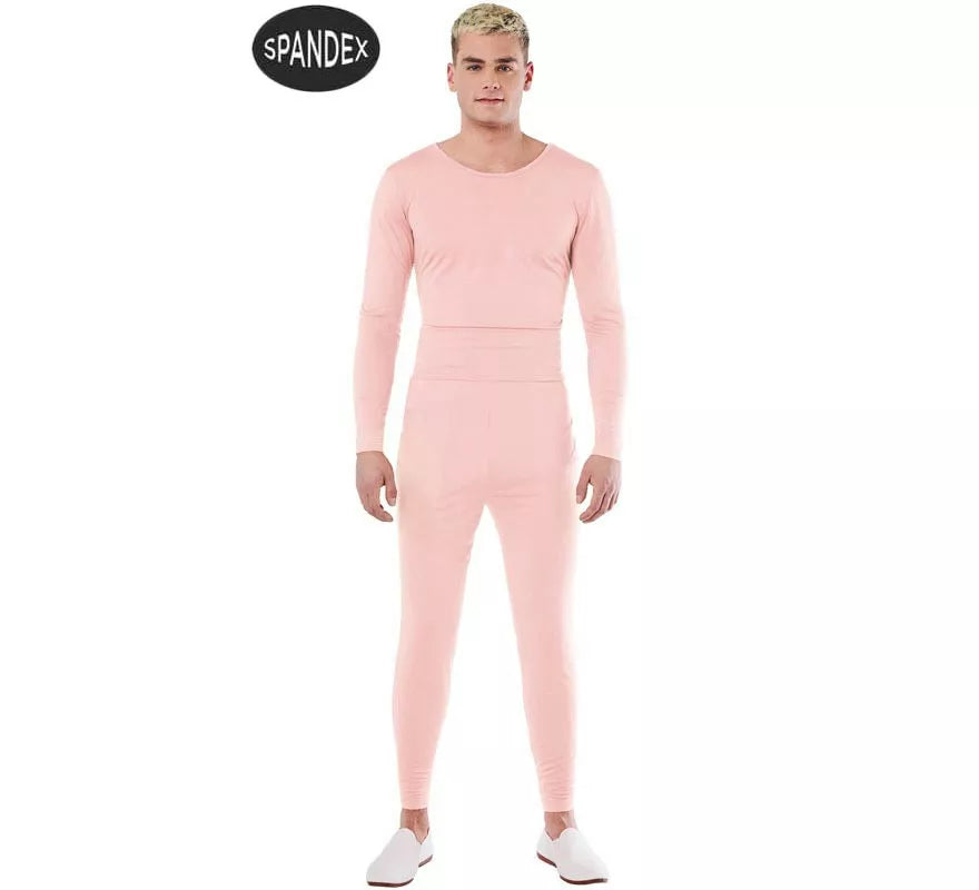 Conjunto Maillot Spandex en 2 piezas color Rosa hombre