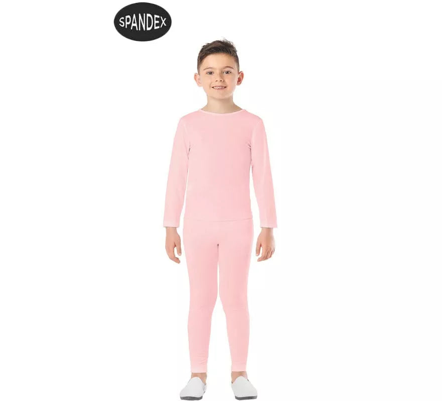 Translation missing: pt-PT.Conjunto Maillot Spandex en 2 piezas color Rosa para niños