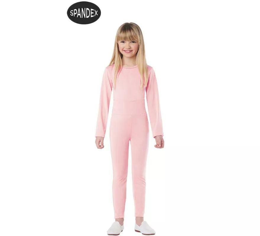 Translation missing: pt-PT.Conjunto Maillot Spandex en 2 piezas color Rosa para niños