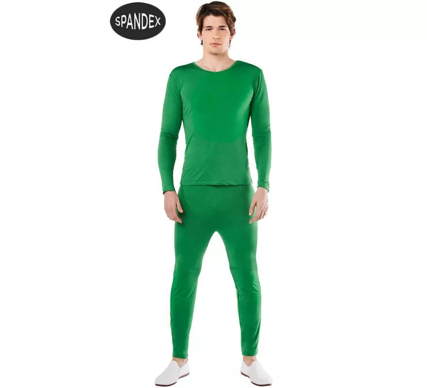 Translation missing: pt-PT.Conjunto Maillot Spandex en 2 piezas color Verde para hombre
