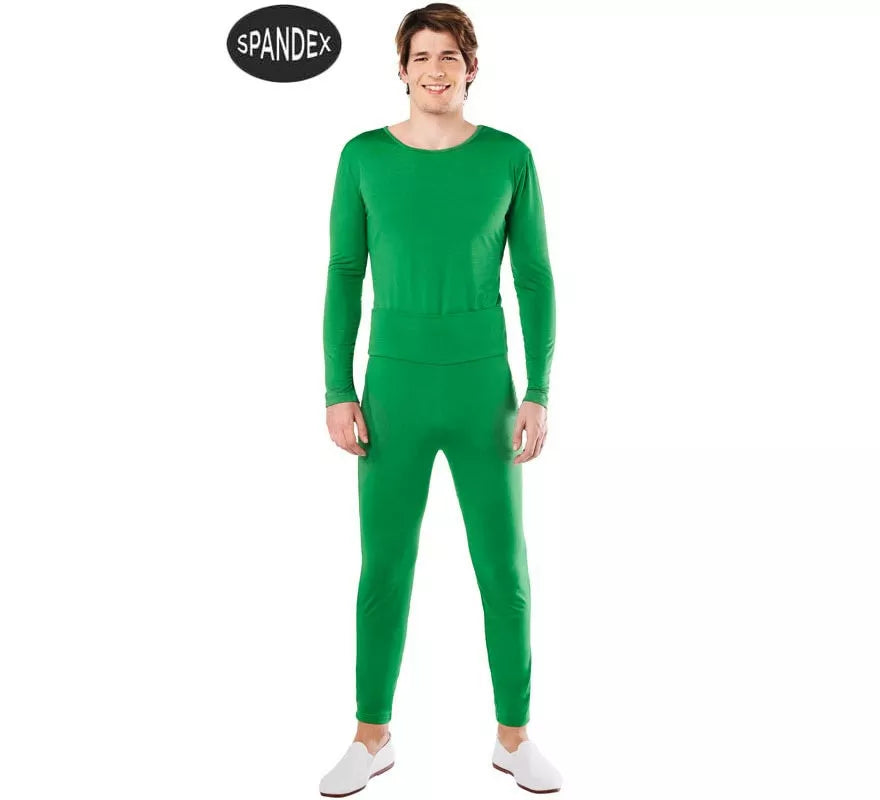 Translation missing: pt-PT.Conjunto Maillot Spandex en 2 piezas color Verde para hombre