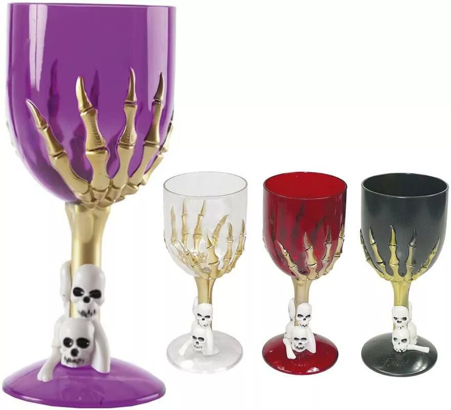 Translation missing: pt-PT.Copa con Mano de Esqueleto de 18 cm en 4 colores surtidos