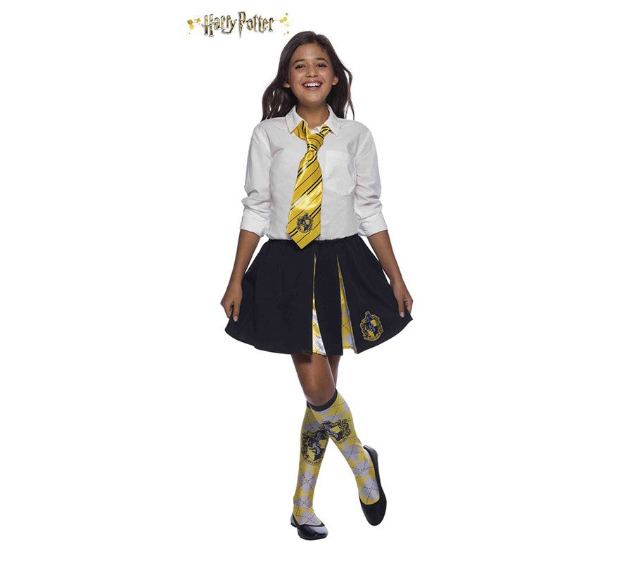 Translation missing: pt-PT.Corbata de Hufflepuff Harry Potter Deluxe para niña