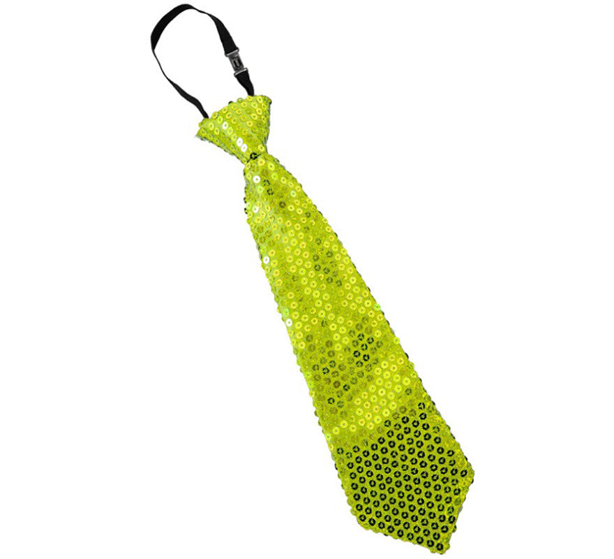 Corbata de Lentejuelas de 31 cm en varios colores Flúor