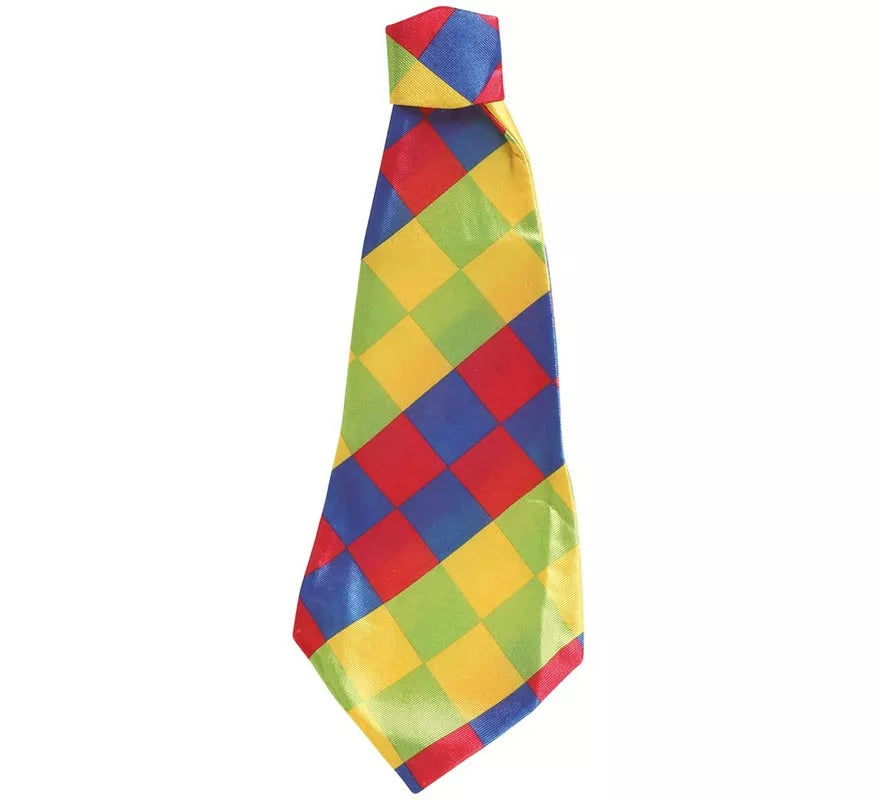 Translation missing: pt-PT.Corbata de Payaso cuadros 55 cms