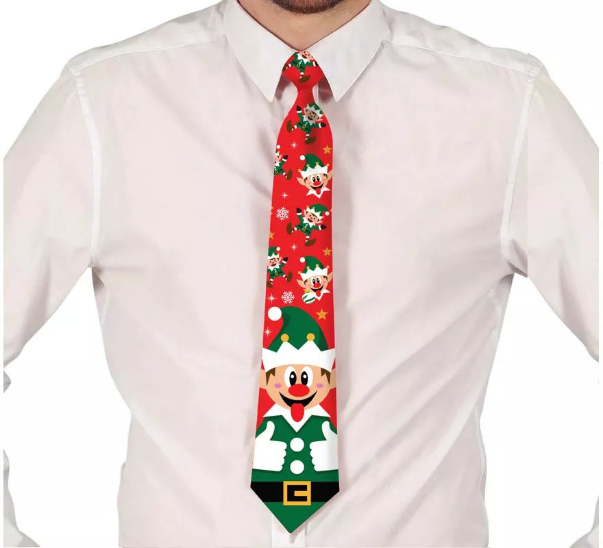 Translation missing: pt-PT.Corbata Estampada de Elfo de 45 cm