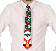 Gravata Impressa Pai Natal 45cm