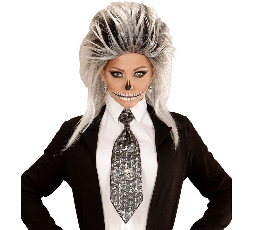 Translation missing: pt-PT.Corbata Halloween de Calavera Metalizada