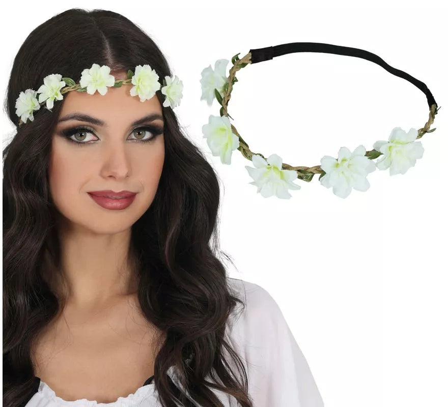 Translation missing: pt-PT.Corona de Flores blancas